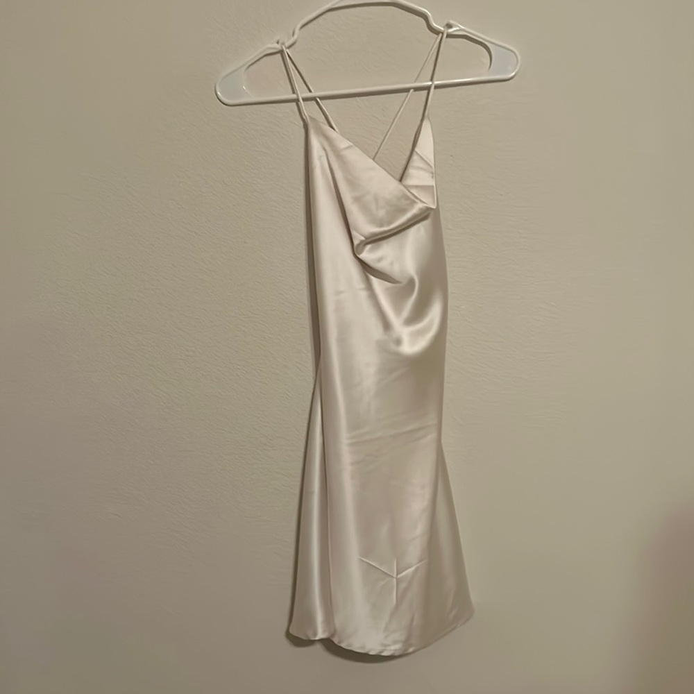 Cream colored silk dress from Lelis size small
